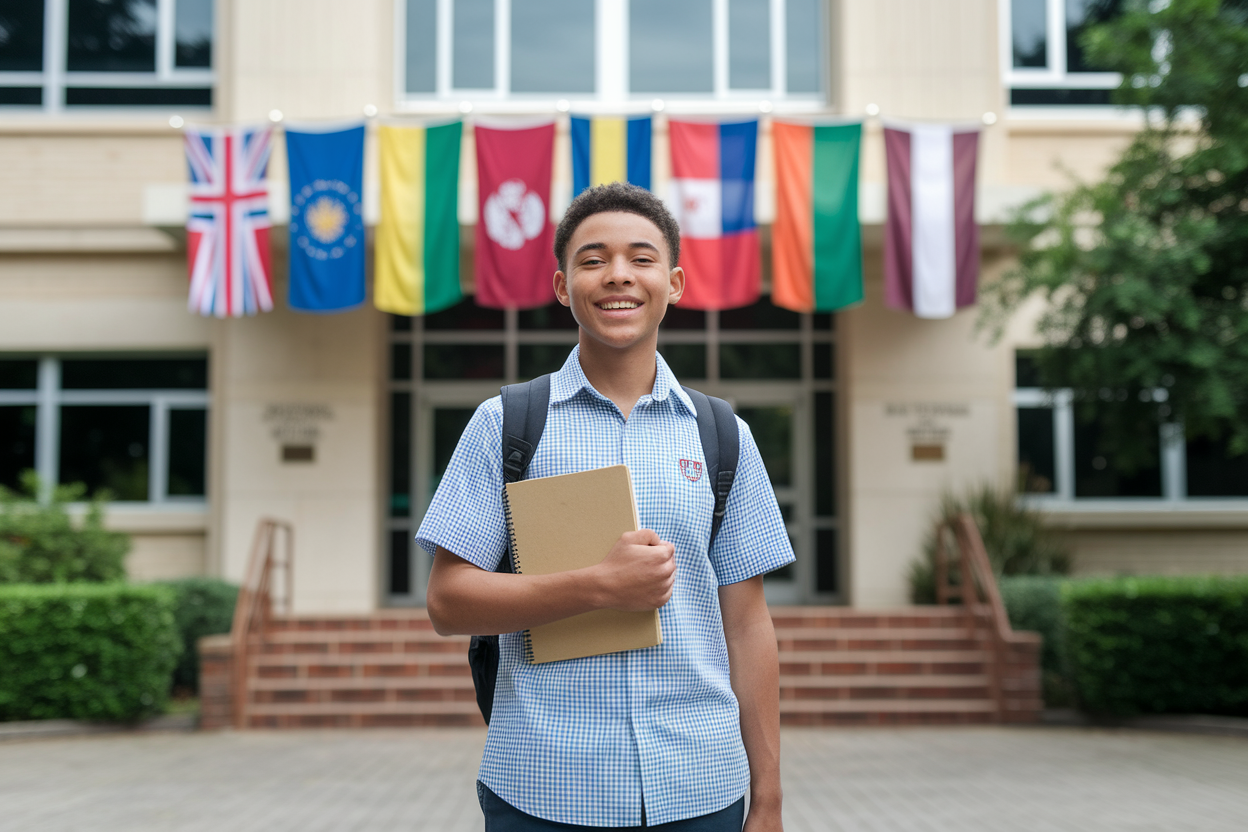 lyceen-carnet-ecole-internationale-drapeaux