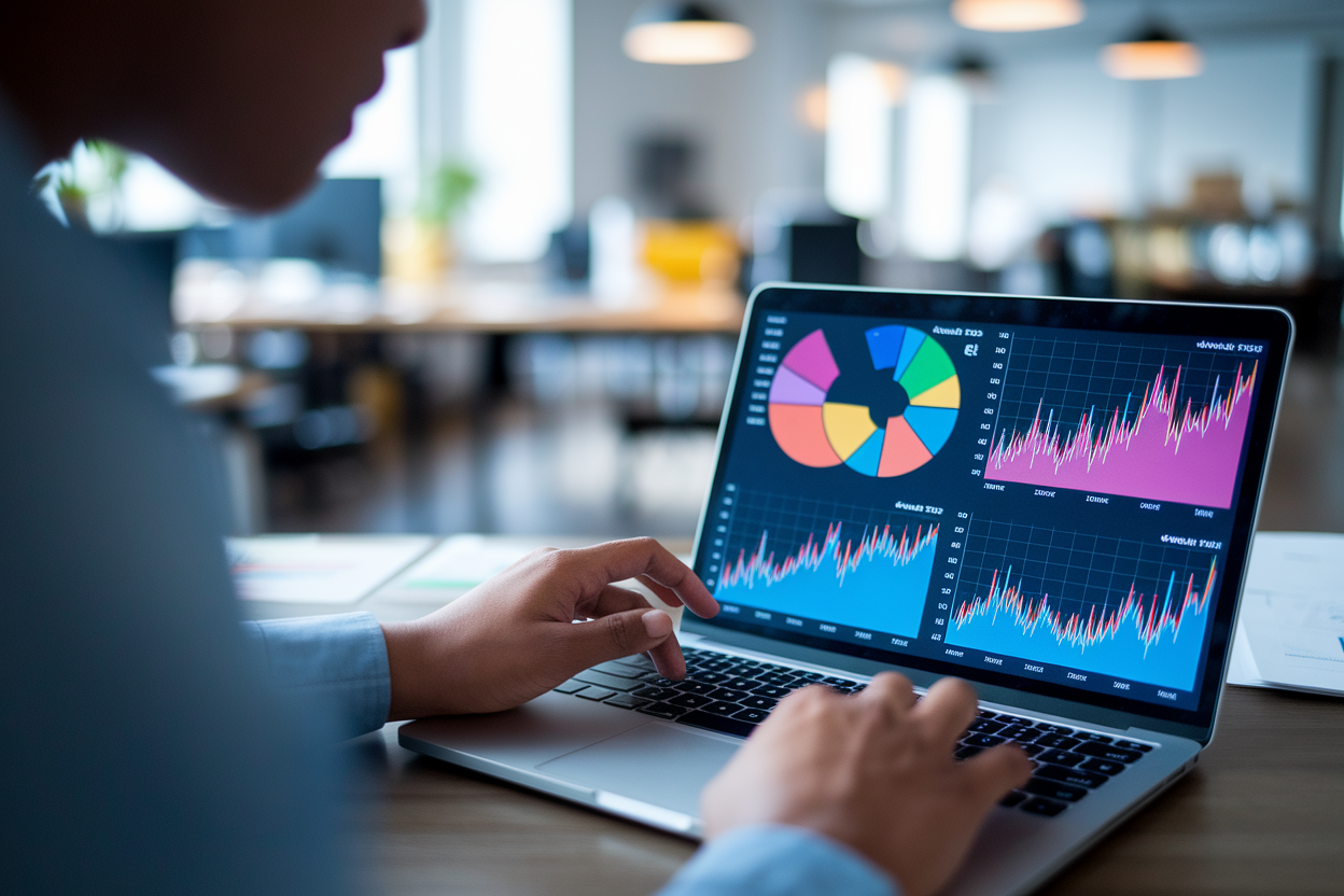 personne-portable-graphes-fond-flou