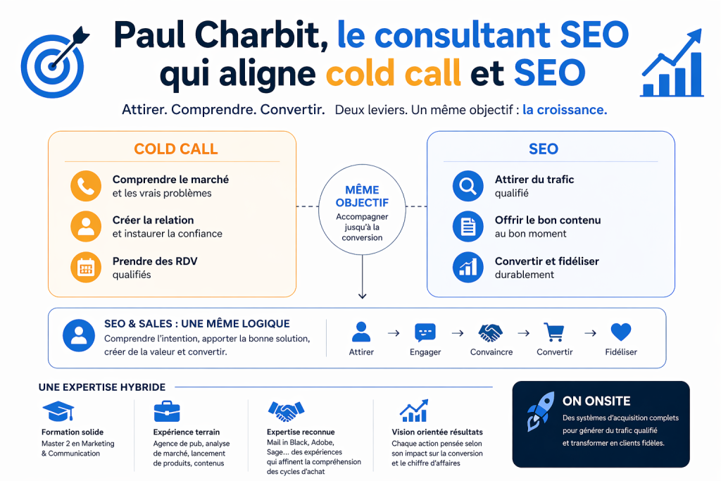 Paul Charbit, le consultant SEO qui aligne cold call et SEO