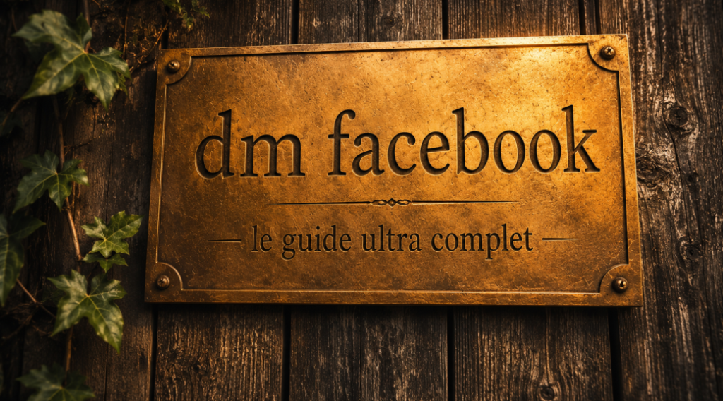 DM Facebook : pourquoi les messages privés deviennent un vrai levier business